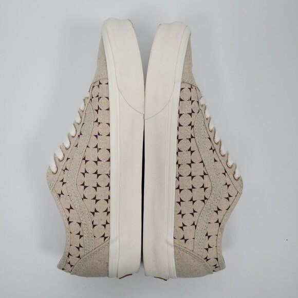 Vans Old Skool Eco Theory Tapered Beige Brown Unisex Casual Shoes US Size Men 7 - Picture 6 of 8